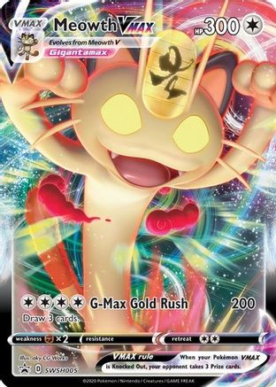 Meowth VMAX (SWSH005/307) - SWSH Sword & Shield Promo Cards Holofoil - Promo