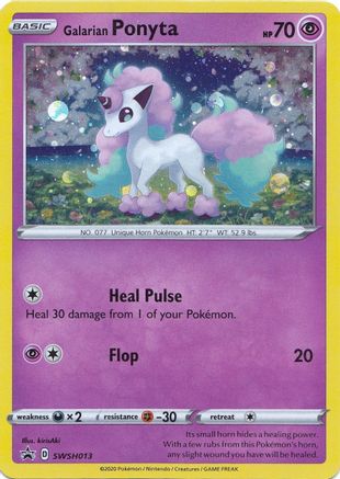 Galarian Ponyta SWSH013 - SWSH Sword & Shield Promo Cards Holofoil - Promo