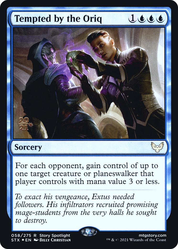 Tempted by the Oriq (PRE-58S) - Strixhaven: School of Mages Promos (Prerelease) Foil