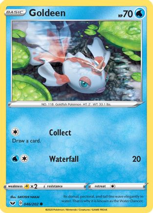 Goldeen (046) 046/202 - SWSH01 Sword & Shield Base Set Normal - Common
