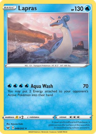 Lapras 048/202 - SWSH01 Sword & Shield Base Set Normal - Rare