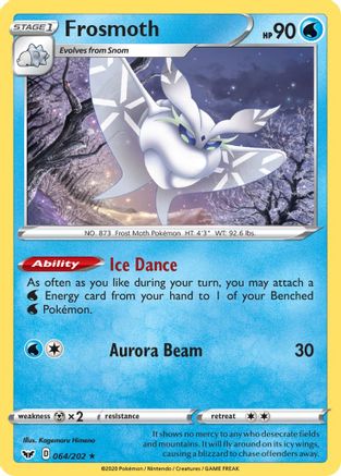 Frosmoth (64/202) - SWSH01 Sword & Shield Base Set Holofoil - Holo Rare