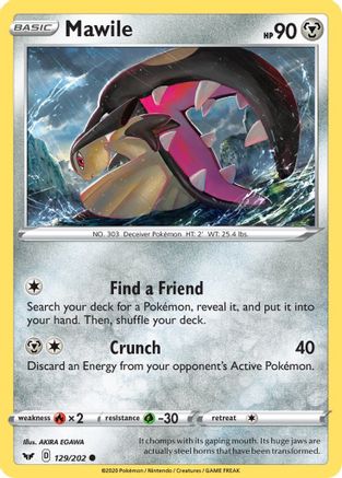 Mawile 129/202 - SWSH01 Sword & Shield Base Set Normal - Common