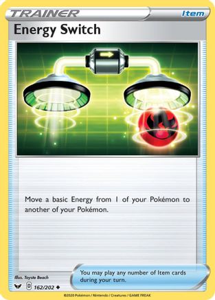 Energy Switch 162/202 - SWSH01 Sword & Shield Base Set Reverse Holofoil - Uncommon
