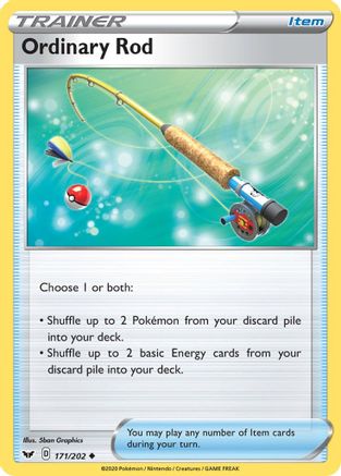 Ordinary Rod 171/202 - SWSH01 Sword & Shield Base Set Reverse Holofoil - Uncommon