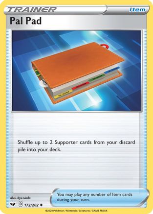 Pal Pad 172/202 - SWSH01 Sword & Shield Base Set Normal - Uncommon