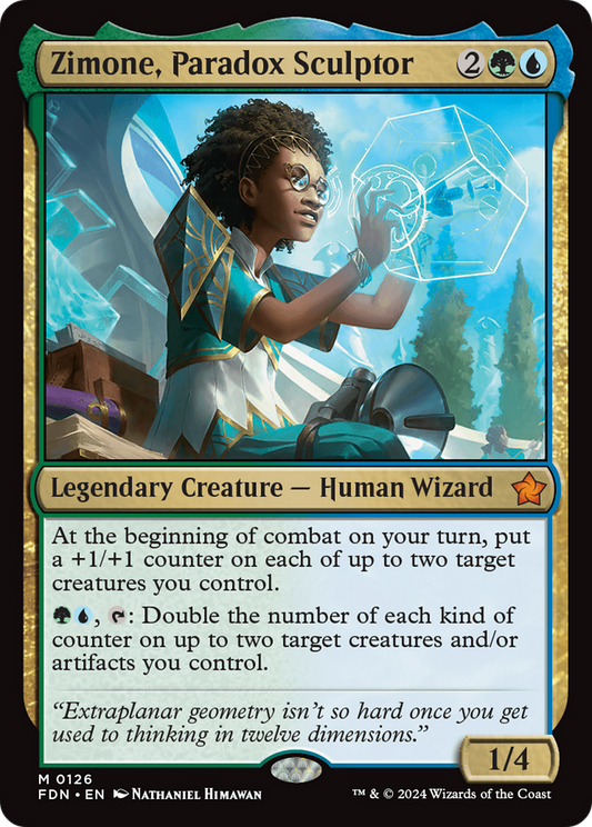 Zimone, Paradox Sculptor (FDN-126) - Foundations Foil