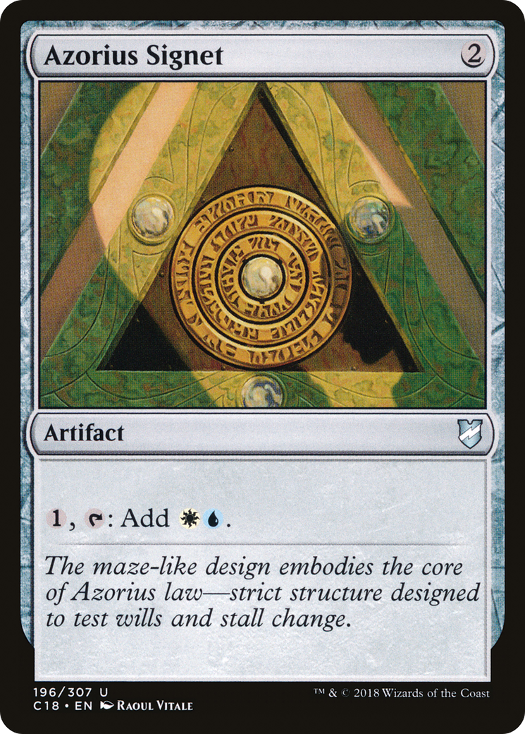 Azorius Signet (C18-196) - Commander 2018