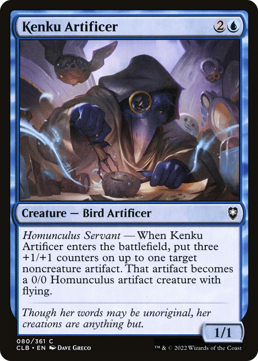 Kenku Artificer (CLB-080) - Commander Legends: Battle for Baldur's Gate Foil