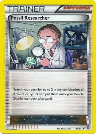 Fossil Researcher - 92/111 (Cosmos Holo) 92 - Miscellaneous Cards & Products Holofoil