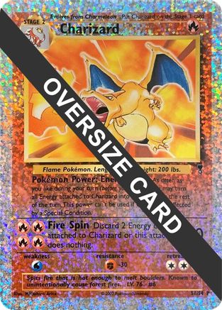 Charizard - S1/S4 (Box Topper) S1 - Jumbo Cards Reverse Holofoil