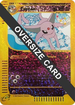 Espeon - 6/12 (Box Topper) 6 - Jumbo Cards Reverse Holofoil