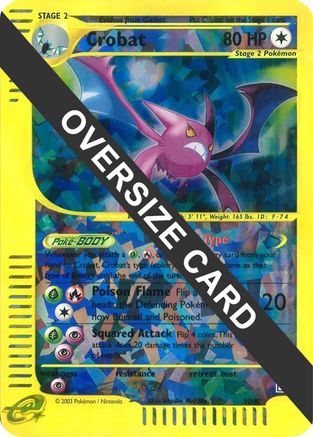 Crobat - 10/12 (Box Topper) 10 - Jumbo Cards Reverse Holofoil