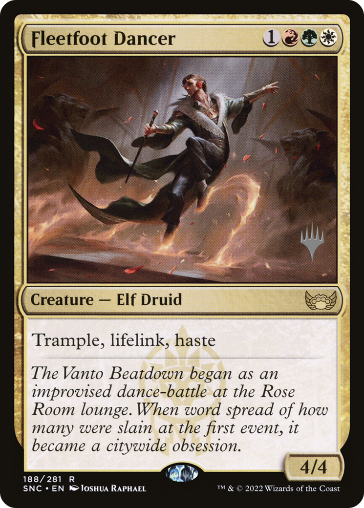 Fleetfoot Dancer (PSNC-188P) - Streets of New Capenna Promos