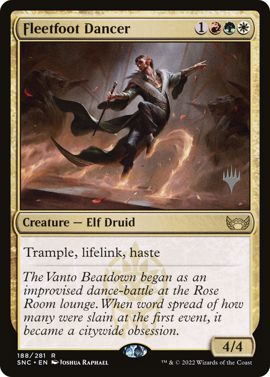 Fleetfoot Dancer (PSNC-188P) - Streets of New Capenna Promos