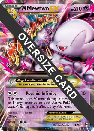 M Mewtwo EX - 64/162 64 - Jumbo Cards Holofoil