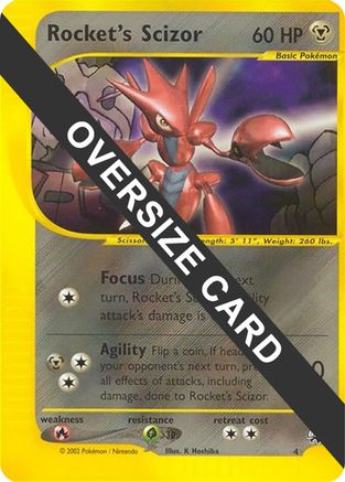 Rocket's Scizor - 4 4 - Jumbo Cards