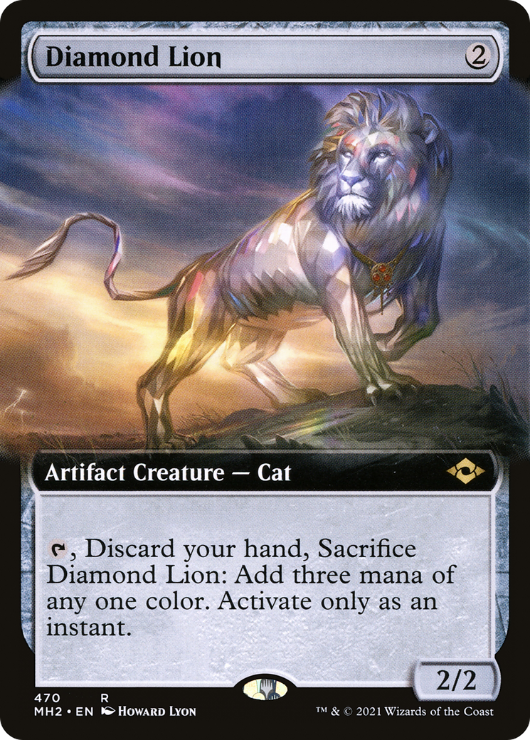 Diamond Lion (MH2-470) - Modern Horizons 2: (Extended Art) Foil