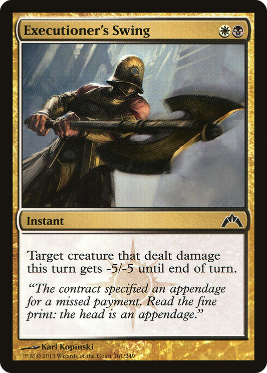 Executioner's Swing (GTC-161) - Gatecrash Foil