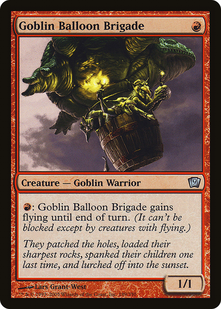 Goblin Balloon Brigade (9ED-189★) - Ninth Edition Foil