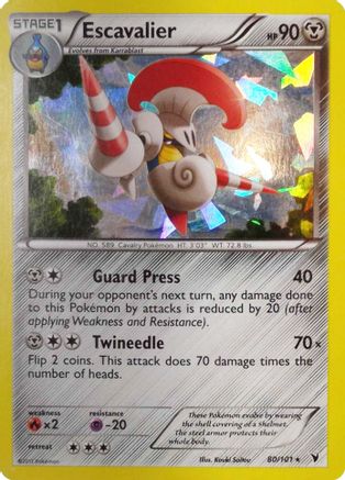 Escavalier 080/101 - Deck Exclusives Holofoil - Holo Rare