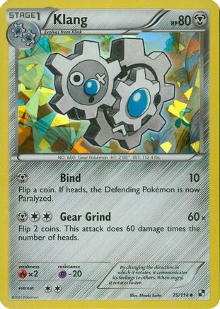 Klang 075/114 - Blister Exclusives Reverse Holofoil - Promo