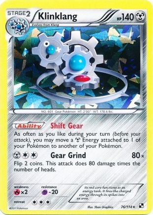 Klinklang 076/114 - Blister Exclusives Reverse Holofoil - Promo