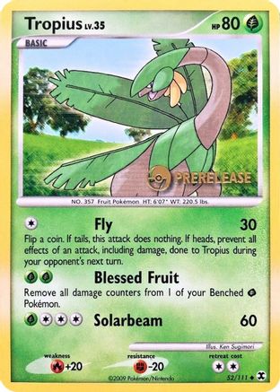 Tropius - 052/111 (Prerelease) 52 - Nintendo Promos