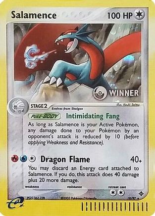 Salamence - 19/97 (e-League) [Winner] 19 - Nintendo Promos Holofoil