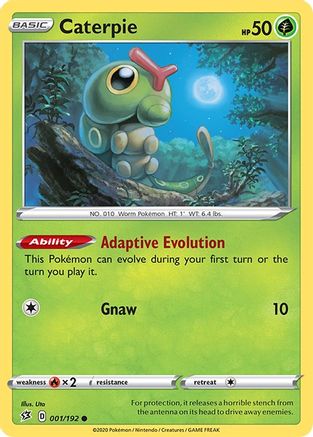 Caterpie 001/192 - SWSH02 Rebel Clash Normal - Common