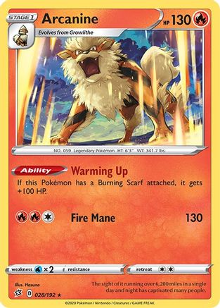 Arcanine 28/192 - Rebel Clash