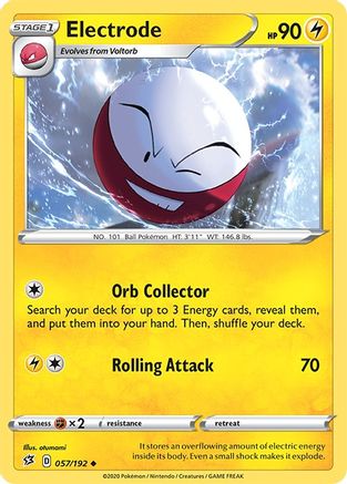 Electrode 057 - SWSH02 Rebel Clash Reverse Holofoil - Uncommon
