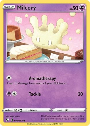Milcery 086/192 - SWSH02 Rebel Clash Reverse Holofoil - Common