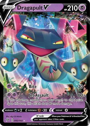 Dragapult V 092/192 - SWSH02 Rebel Clash Holofoil - Ultra Rare