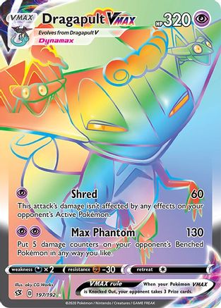 Dragapult VMAX (Secret) 197/192 - SWSH02 Rebel Clash Holofoil - Secret Rare
