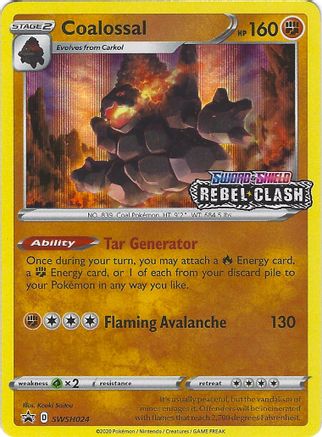 Coalossal SWSH024 - SWSH Sword & Shield Promo Cards Holofoil - Promo