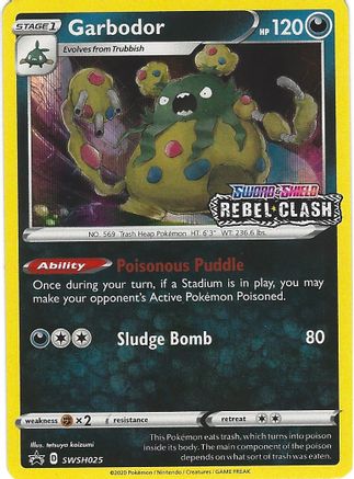 Garbodor SWSH025 - SWSH Sword & Shield Promo Cards Holofoil - Promo