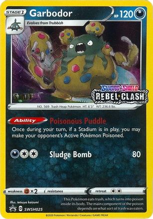 Garbodor (Prerelease) [Staff] (SWSH025) - SWSH Sword & Shield Promo Cards Holofoil - Promo