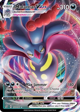 Malamar VMAX 122/192 - SWSH02 Rebel Clash Holofoil - Ultra Rare
