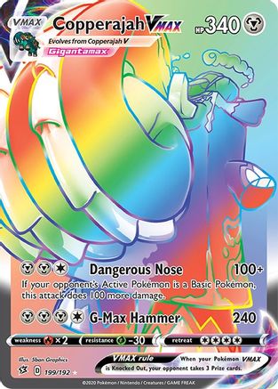 Copperajah VMAX (Secret) 199/192 - SWSH02 Rebel Clash Holofoil - Secret Rare