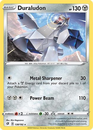 Duraludon 138/192 - SWSH02 Rebel Clash Reverse Holofoil - Holo Rare