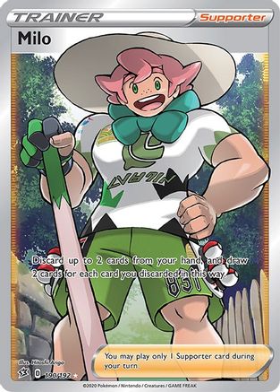 Milo (Full Art) 190/192 - SWSH02 Rebel Clash Holofoil - Ultra Rare