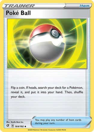 Poke Ball 164/192 - SWSH02 Rebel Clash Normal - Uncommon