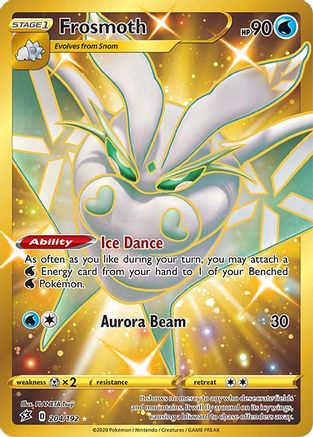 Frosmoth (Secret) (204/192) - SWSH02 Rebel Clash Holofoil - Secret Rare