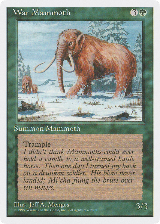 War Mammoth (4ED-286) - Fourth Edition