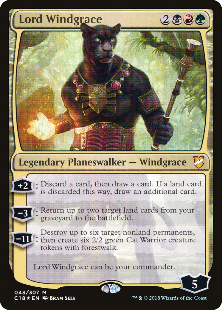 Lord Windgrace (C18-043) - Commander 2018 Foil