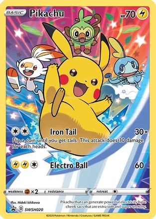 Pikachu SWSH020 - SWSH Sword & Shield Promo Cards Holofoil - Promo