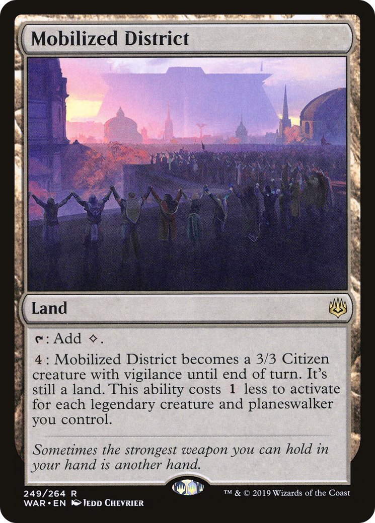 Mobilized District (WAR-249) - War of the Spark Foil