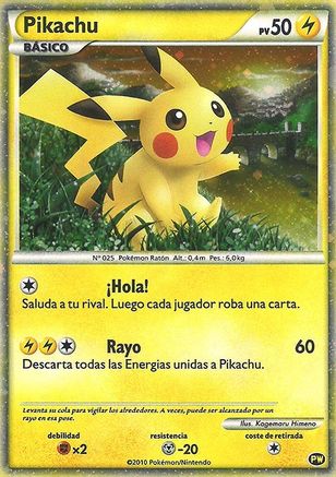 Pikachu (Spanish) (PW/null) - Pikachu World Collection Promos Holofoil - Promo