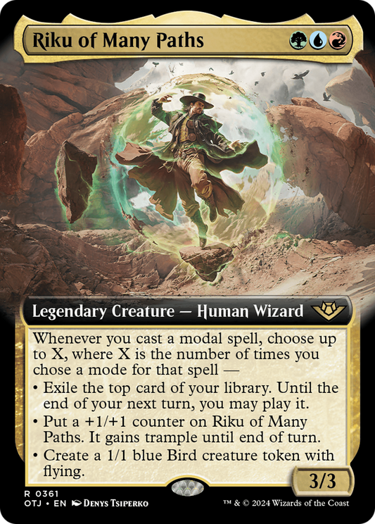 Riku of Many Paths (OTJ-361) - Outlaws of Thunder Junction: (Extended Art) Foil